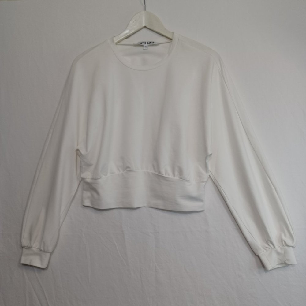 Walter Baker Cropped Top White Stretch - Picture 8 of 8